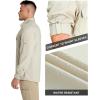 image33000ft Mens Long Sleeve Sun Protection Shirt UPF 50 UV Quick Dry Cooling Fishing Shirts for Travel Safari Camping HikingKhaki