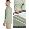 image33000ft Mens Long Sleeve Sun Protection Shirt UPF 50 UV Quick Dry Cooling Fishing Shirts for Travel Safari Camping HikingLight Green
