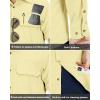 image33000ft Mens Long Sleeve Sun Protection Shirt UPF 50 UV Quick Dry Cooling Fishing Shirts for Travel Safari Camping HikingLight Yellow