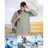 image33000ft Mens Long Sleeve Sun Protection Shirt UPF 50 UV Quick Dry Cooling Fishing Shirts for Travel Safari Camping HikingMidgrey