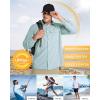 image33000ft Mens Long Sleeve Sun Protection Shirt UPF 50 UV Quick Dry Cooling Fishing Shirts for Travel Safari Camping HikingMint Green