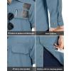 image33000ft Mens Long Sleeve Sun Protection Shirt UPF 50 UV Quick Dry Cooling Fishing Shirts for Travel Safari Camping HikingOcean Blue