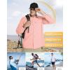 image33000ft Mens Long Sleeve Sun Protection Shirt UPF 50 UV Quick Dry Cooling Fishing Shirts for Travel Safari Camping HikingPink