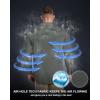 image33000ft Mens Long Sleeve Sun Protection Shirt UPF 50 UV Quick Dry Cooling Fishing Shirts for Travel Safari Camping HikingShadow Grey