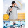 image33000ft Mens Long Sleeve Sun Protection Shirt UPF 50 UV Quick Dry Cooling Fishing Shirts for Travel Safari Camping HikingSilver Grey