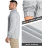 image33000ft Mens Long Sleeve Sun Protection Shirt UPF 50 UV Quick Dry Cooling Fishing Shirts for Travel Safari Camping HikingSilver Grey
