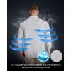 image33000ft Mens Long Sleeve Sun Protection Shirt UPF 50 UV Quick Dry Cooling Fishing Shirts for Travel Safari Camping HikingSilver Grey