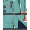 image33000ft Mens Long Sleeve Sun Protection Shirt UPF 50 UV Quick Dry Cooling Fishing Shirts for Travel Safari Camping HikingTeal