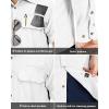 image33000ft Mens Long Sleeve Sun Protection Shirt UPF 50 UV Quick Dry Cooling Fishing Shirts for Travel Safari Camping HikingWhite