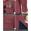 image33000ft Mens Long Sleeve Sun Protection Shirt UPF 50 UV Quick Dry Cooling Fishing Shirts for Travel Safari Camping HikingWine