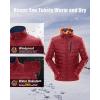 image33000ft Mens Puffer Jacket Lightweight Packable Winter JacketCrimsonBlue