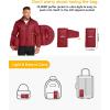 image33000ft Mens Puffer Jacket Lightweight Packable Winter JacketCrimsonBlue
