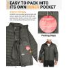 image33000ft Mens Puffer Jacket Lightweight Packable Winter JacketDeep Green