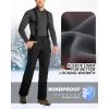 image33000ft Mens Snow Bibs Ski Pants Waterproof Insulated Snow Pants Windproof Winter Snowboard Bib OverallsBlack