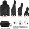 image33000ft Mens Thermolite Packable Hooded Quilted Puffer Jacket Lightweight Warm Puffy Insulated Winter CoatBlack
