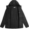 image33000ft Mens Thermolite Packable Hooded Quilted Puffer Jacket Lightweight Warm Puffy Insulated Winter CoatBlack
