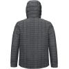image33000ft Mens Thermolite Packable Hooded Quilted Puffer Jacket Lightweight Warm Puffy Insulated Winter CoatDark Grey