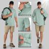 image33000ft Mens UPF 50 UV Protection Long Sleeve Hiking Shirts Breathable Quick Dry Fishing Shirts for Safari OutdoorAqua Tone