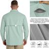 image33000ft Mens UPF 50 UV Protection Long Sleeve Hiking Shirts Breathable Quick Dry Fishing Shirts for Safari OutdoorAqua Tone