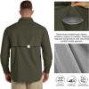 image33000ft Mens UPF 50 UV Protection Long Sleeve Hiking Shirts Breathable Quick Dry Fishing Shirts for Safari OutdoorGreen