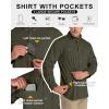 image33000ft Mens UPF 50 UV Protection Long Sleeve Hiking Shirts Breathable Quick Dry Fishing Shirts for Safari OutdoorGreen