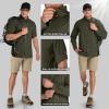 image33000ft Mens UPF 50 UV Protection Long Sleeve Hiking Shirts Breathable Quick Dry Fishing Shirts for Safari OutdoorGreen