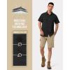 image33000ft Mens UPF 50 UV Short Sleeve Hiking Fishing Shirt Quick Dry Cooling PFG Sun Protection Shirt for Travel SafariBlack