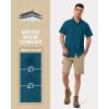 image33000ft Mens UPF 50 UV Short Sleeve Hiking Fishing Shirt Quick Dry Cooling PFG Sun Protection Shirt for Travel SafariDark Blue