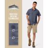 image33000ft Mens UPF 50 UV Short Sleeve Hiking Fishing Shirt Quick Dry Cooling PFG Sun Protection Shirt for Travel SafariDark Navy