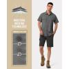 image33000ft Mens UPF 50 UV Short Sleeve Hiking Fishing Shirt Quick Dry Cooling PFG Sun Protection Shirt for Travel SafariGrey