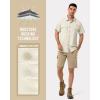 image33000ft Mens UPF 50 UV Short Sleeve Hiking Fishing Shirt Quick Dry Cooling PFG Sun Protection Shirt for Travel SafariKhaki