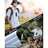 image33000ft Mens UPF 50 UV Short Sleeve Hiking Fishing Shirt Quick Dry Cooling PFG Sun Protection Shirt for Travel SafariLight Blue