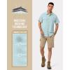 image33000ft Mens UPF 50 UV Short Sleeve Hiking Fishing Shirt Quick Dry Cooling PFG Sun Protection Shirt for Travel SafariMint Green