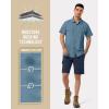 image33000ft Mens UPF 50 UV Short Sleeve Hiking Fishing Shirt Quick Dry Cooling PFG Sun Protection Shirt for Travel SafariOcean Blue