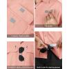 image33000ft Mens UPF 50 UV Short Sleeve Hiking Fishing Shirt Quick Dry Cooling PFG Sun Protection Shirt for Travel SafariPink