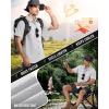 image33000ft Mens UPF 50 UV Short Sleeve Hiking Fishing Shirt Quick Dry Cooling PFG Sun Protection Shirt for Travel SafariSilver Grey