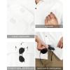 image33000ft Mens UPF 50 UV Short Sleeve Hiking Fishing Shirt Quick Dry Cooling PFG Sun Protection Shirt for Travel SafariWhite