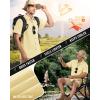 image33000ft Mens UPF 50 UV Short Sleeve Hiking Fishing Shirt Quick Dry Cooling PFG Sun Protection Shirt for Travel SafariYellow