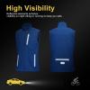 image33000ft Mens Windproof Lightweight Golf Vest Outerwear with Pockets Softshell Sleeveless Jacket for Running Hiking SportsAzure