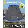 image33000ft Mens Windproof Lightweight Golf Vest Outerwear with Pockets Softshell Sleeveless Jacket for Running Hiking SportsAzure