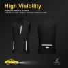 image33000ft Mens Windproof Lightweight Golf Vest Outerwear with Pockets Softshell Sleeveless Jacket for Running Hiking SportsBlack
