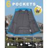 image33000ft Mens Windproof Lightweight Golf Vest Outerwear with Pockets Softshell Sleeveless Jacket for Running Hiking SportsBright Blue