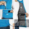 image33000ft Mens Windproof Lightweight Golf Vest Outerwear with Pockets Softshell Sleeveless Jacket for Running Hiking SportsBright Blue