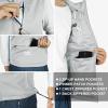 image33000ft Mens Windproof Lightweight Golf Vest Outerwear with Pockets Softshell Sleeveless Jacket for Running Hiking SportsCool Gray