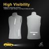 image33000ft Mens Windproof Lightweight Golf Vest Outerwear with Pockets Softshell Sleeveless Jacket for Running Hiking SportsCool Gray