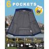 image33000ft Mens Windproof Lightweight Golf Vest Outerwear with Pockets Softshell Sleeveless Jacket for Running Hiking SportsDeep Blue