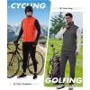 image33000ft Mens Windproof Lightweight Golf Vest Outerwear with Pockets Softshell Sleeveless Jacket for Running Hiking SportsGrey