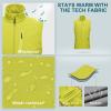 image33000ft Mens Windproof Lightweight Golf Vest Outerwear with Pockets Softshell Sleeveless Jacket for Running Hiking SportsLemon