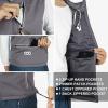image33000ft Mens Windproof Lightweight Golf Vest Outerwear with Pockets Softshell Sleeveless Jacket for Running Hiking SportsLight Grey