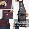 image33000ft Mens Windproof Lightweight Golf Vest Outerwear with Pockets Softshell Sleeveless Jacket for Running Hiking SportsWine